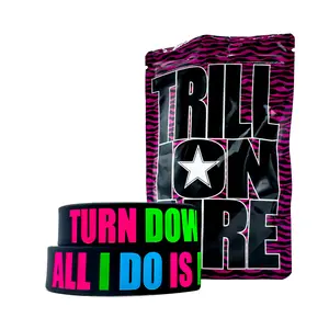 2x CLASSIC SWAG WRISTBAND PACK SILICONE BRACELETS