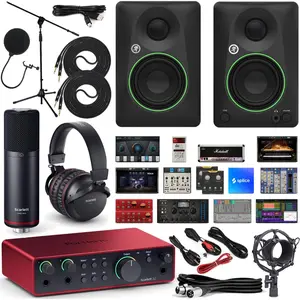 Focusrite Scarlett 2i2 Studio (3rd Gen) - Pro Audio Interface USB Bundle with Mic, Headphones & More