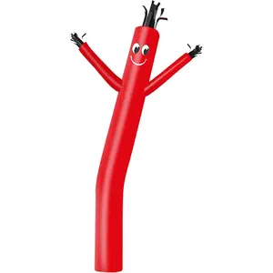 10ft Inflatable Dancers Tube Man Attachment - 10 Feet 12inch Tall Wacky Waving Inflatable Dancing Tube Guy, High Durability Rip-Stop Nylon (Blower Not Included) (Red)
