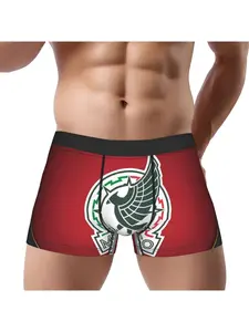 1 Piece Football Mexico Underpants Homme Panties Male Underwear Print Shorts Boxer Briefs Match Day Essentials