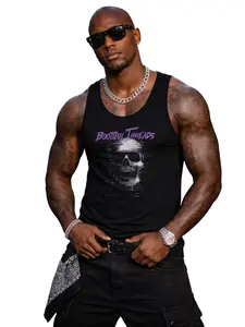 Glitch Skull Graphic Tank Top – “Boothill Threads” Sleeveless Tee, Edgy Streetwear Aesthetic Shirt