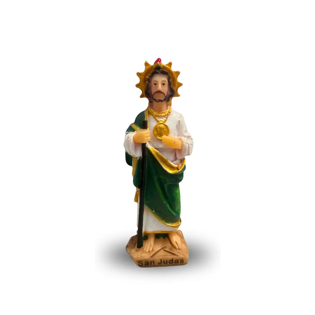 Mini San Judas Tadeo Statue – 3 Inch Devotional Altar Figure Mini San Judas Tadeo Statue – 3 Inch Devotional Altar Figure