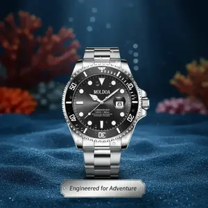 Men's Business Fashion Round Dial Analog Quartz Watch with Date Function - Waterproof Stainless Steel Case Leather Strap Perfect for Party Daily Wear Office Decor Trendy All-match Exquisite Timepiece Birthday Gift