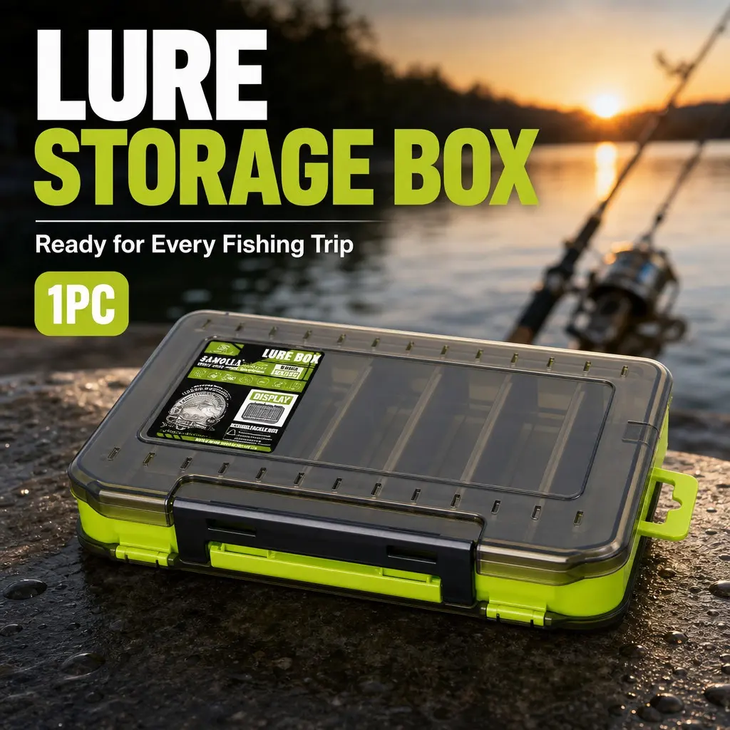 PP Plastic Fishing Gear Box Set, 14 Compartment Fish Equipment Organizer, Secure Lock, Ideal for Camping, Lakeside, Boats, Fishing Tackle Organizer, Fishing Tackle Boxes