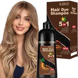 Light Brown Hair Dye Shampoo-5 IN 1 Brown Hair Dye for Men Women Colors in Minutes, Easy to Use,Herbal Ingredients,Haircare（200ml）