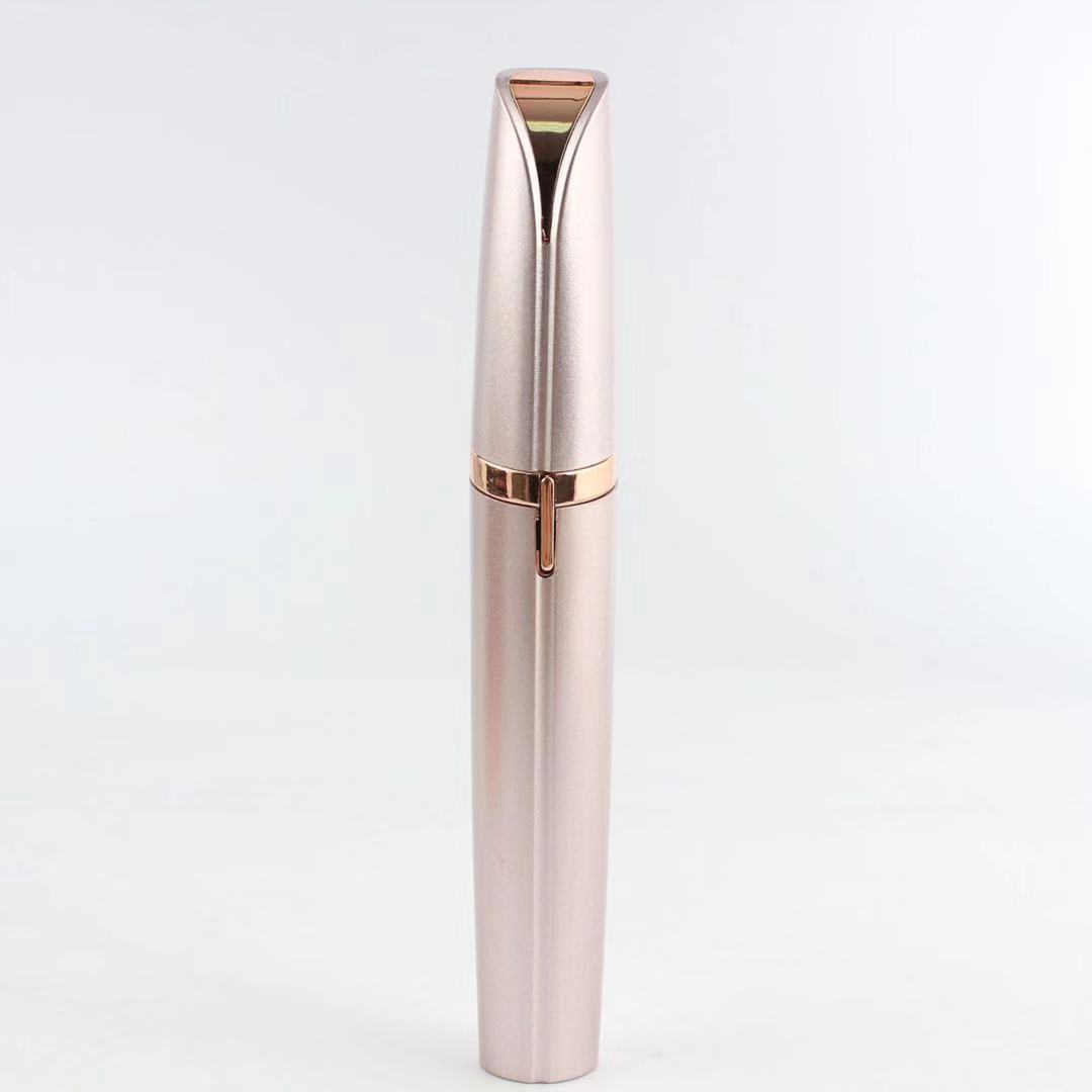 Mini Electric Eyebrow Trimmer Lipstick Brows Pen Hair Remover Painless Razor Epilator with LED Light