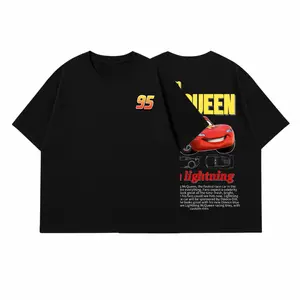 Retro Two Side Cars Gildan T-Shirt ,  Cars Movie T-Shirt ,  Mcqueen and Mater Retro Vintage Unisex Oversized Anime Graphic Tee – Trendy Y2K Acid Gildan, Manga Game Movie Lover Gift For Fans Merch
