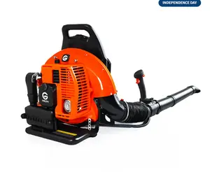66CC Backpack Gas Leaf Blower 2-Stroke Engine High Power Ergonomic Design 880 CFM 320 MPH Heavy Duty Easy Start for Lawn & Garden Outdoor Cleanup