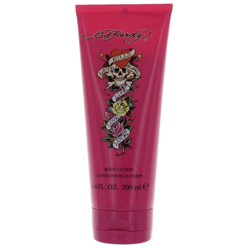 Ed Hardy by Christian Audigier Women's Body Lotion - 6.7 fl oz Body Care Moisturizer with Scented Fragrance, Moisturizers, Addictive Aroma, Fruity Floral