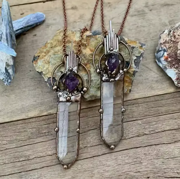 AB Natural Gemstone Necklace