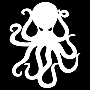octopus ocean animal print vinyl decal sticker 5"