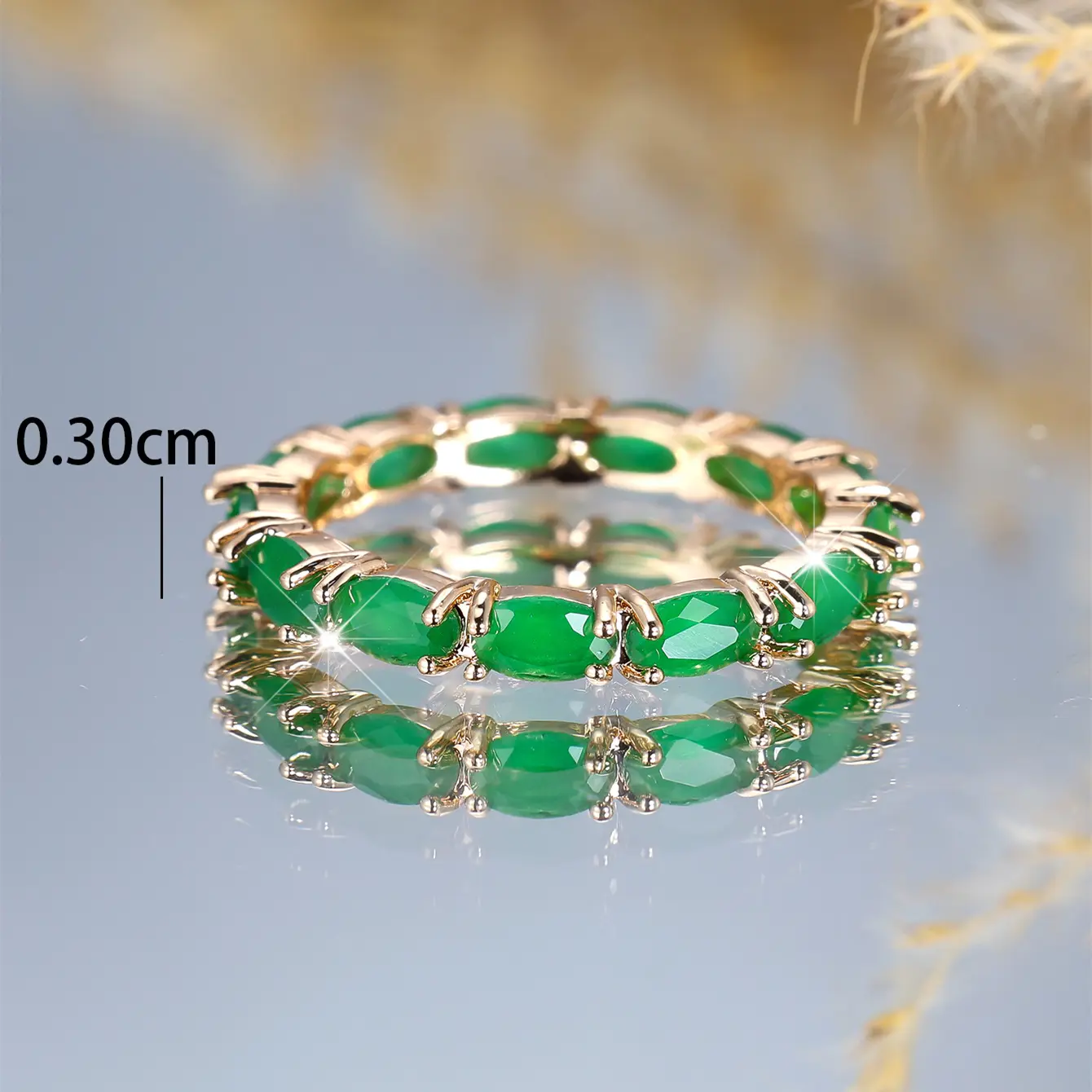 Minimalist Infinity Rings Artificial Gemstone Decor Stackable Infinity Rings for Daily Date Wear, Birthday Anniversary Valentine's Day Gift Engagement Ring