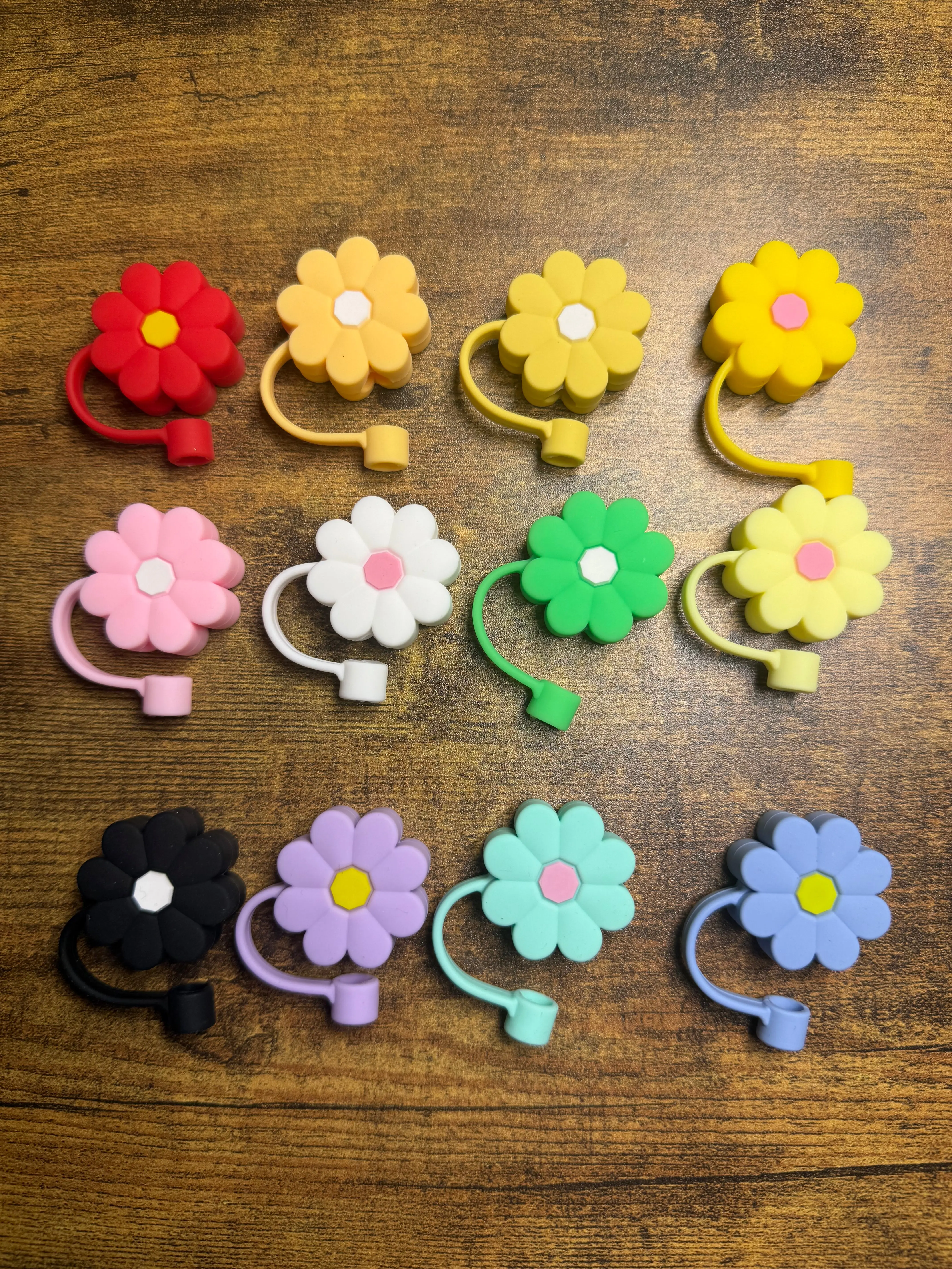 Floral Straw Topper