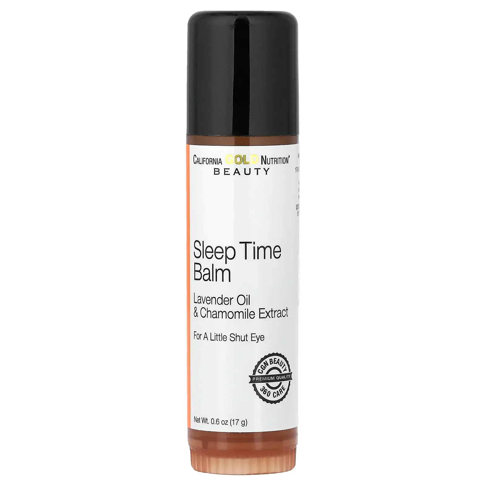 California Gold Nutrition Sleep Time Balm Stick, Lavender & Chamomile, 0.6 oz (17 g)