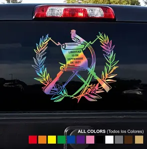 Sticker shield Guatemalan Adhesive Vinyl Decal