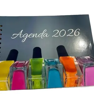 Agenda para Técnicas de uñas 2026 - Colorful Nail Art Planner.
