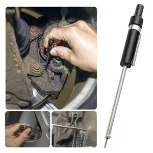 Car Brake Pad Measuring Tool, 1.5mm-11mm Thickness Base Plate Vehicle Brake Pad Gauge with Scale, Auto Shoe Tester Detection Pen for External Internal Measuring, Universal Fit