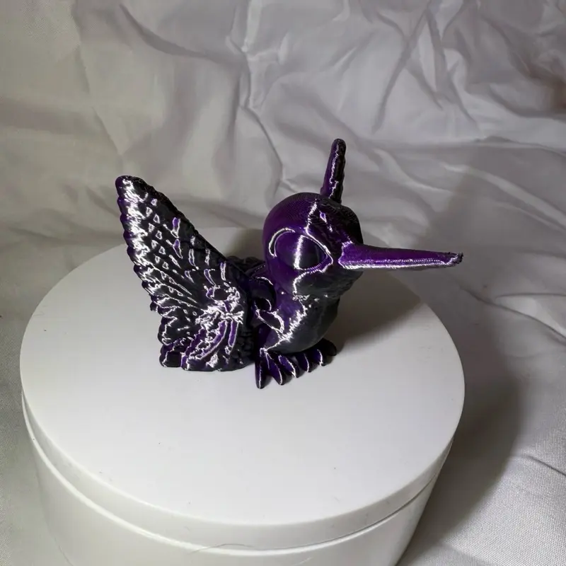 3d printed articulated hummingbird