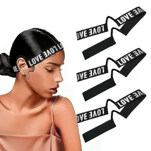 3pcs Lace Melting Band，Elastic Bands for Wigs - Lace Melting, Edge Wrap to Lay Edges,Ear Free Elastic Wig Band for Lace Front Wigs Zero Ear Pressusre Melting Edge Band
