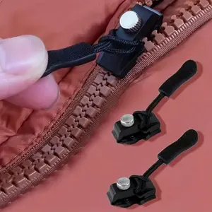 Removable Zipper Repair Tool, No-Tool Replacement for Bags Jackets Clothes Shoes Boots, Household Use, Easy DIY Fixing Solution, Secure Zipper Closure