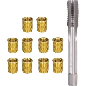 Spark Plug Thread Repair kit M12x1.25 Inserts and M14x1.25 Tap Stainless Steel Thread Repair Tool for Automotive Engine