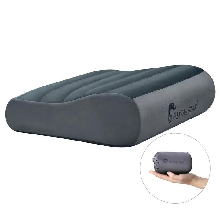Inflatable Neck Pillow, Ultralight 150g Ergonomic Travel Pillow with Washable Cover for Camping, Hiking, Airplane, Road Trip,Hotels, RV & Travel