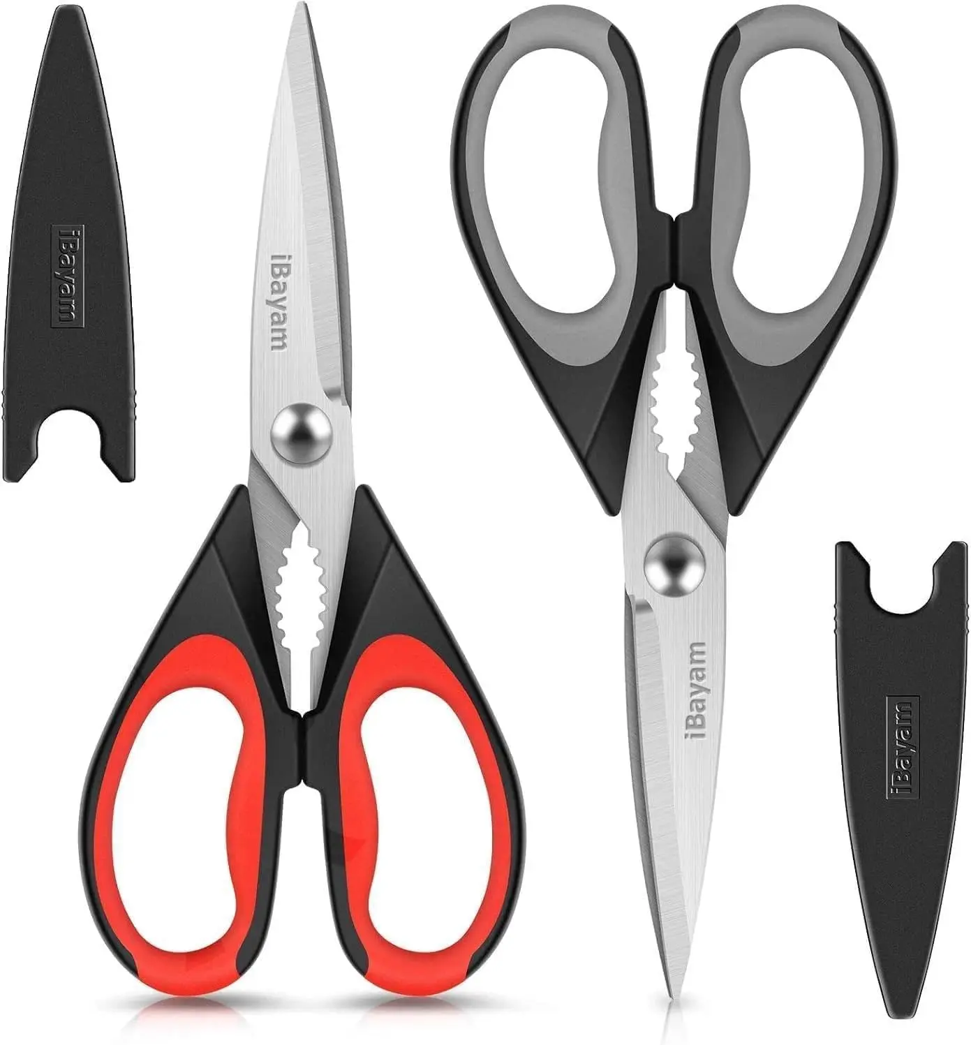 All-Purpose Kitchen Scissors, Heavy Duty Shears with Protective Sheath, Multi-Purpose Cutting Tool