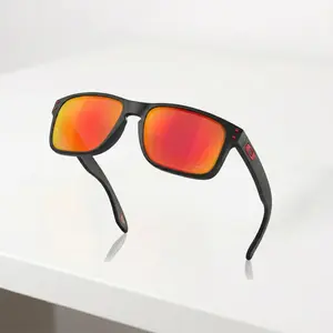 Men's Holbrook Orange Mirror Polarized Sunglasses for Outdoor Sports and Driving