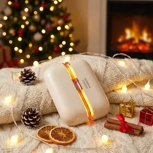 [2-Pack] Rechargeable Electric Hand Warmer, Heats Up In 3 Seconds, Four Temperature Settings, 3000mAh Battery, Dual-sided Heating, Reusable Portable Pocket Warmer, Suitable for Winter, Hunting, Camping, And Golf, Golf Equipment, Pocketsized Heater