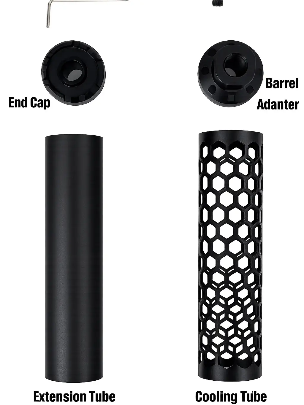 6 inches, with a specification of 1/2x28 thread