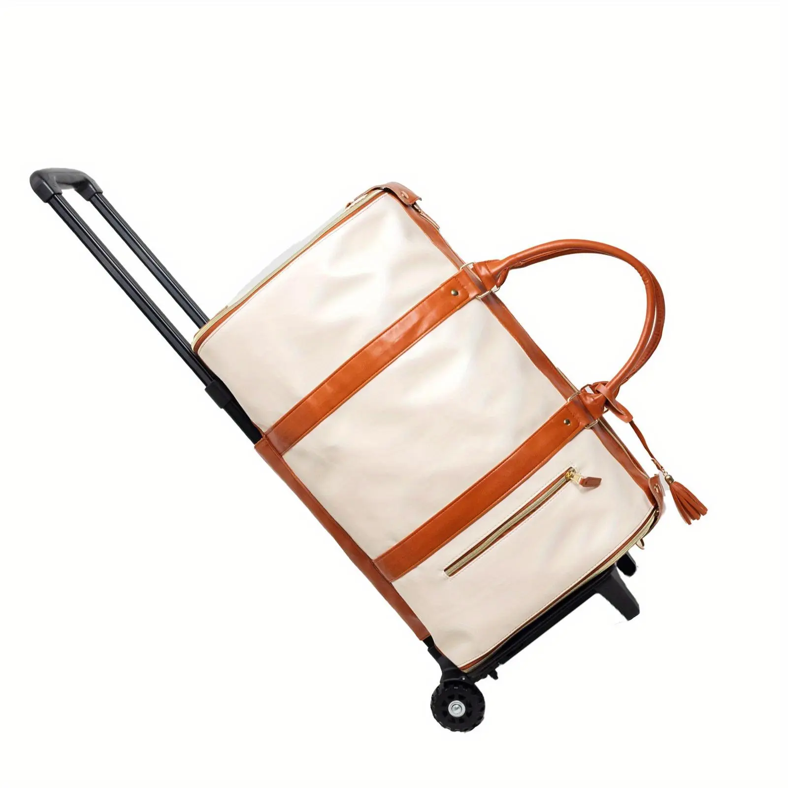 Women's Convertible Carry-On Garment Bag - Wrinkle-Free Suit Carrier, Foldable Lightweight Expandable Packing Luggage, Durable In-Line Skate Wheels, Synthetic, Dry Clean & Hand Wash Only for Business Trips & Weekend Getaways