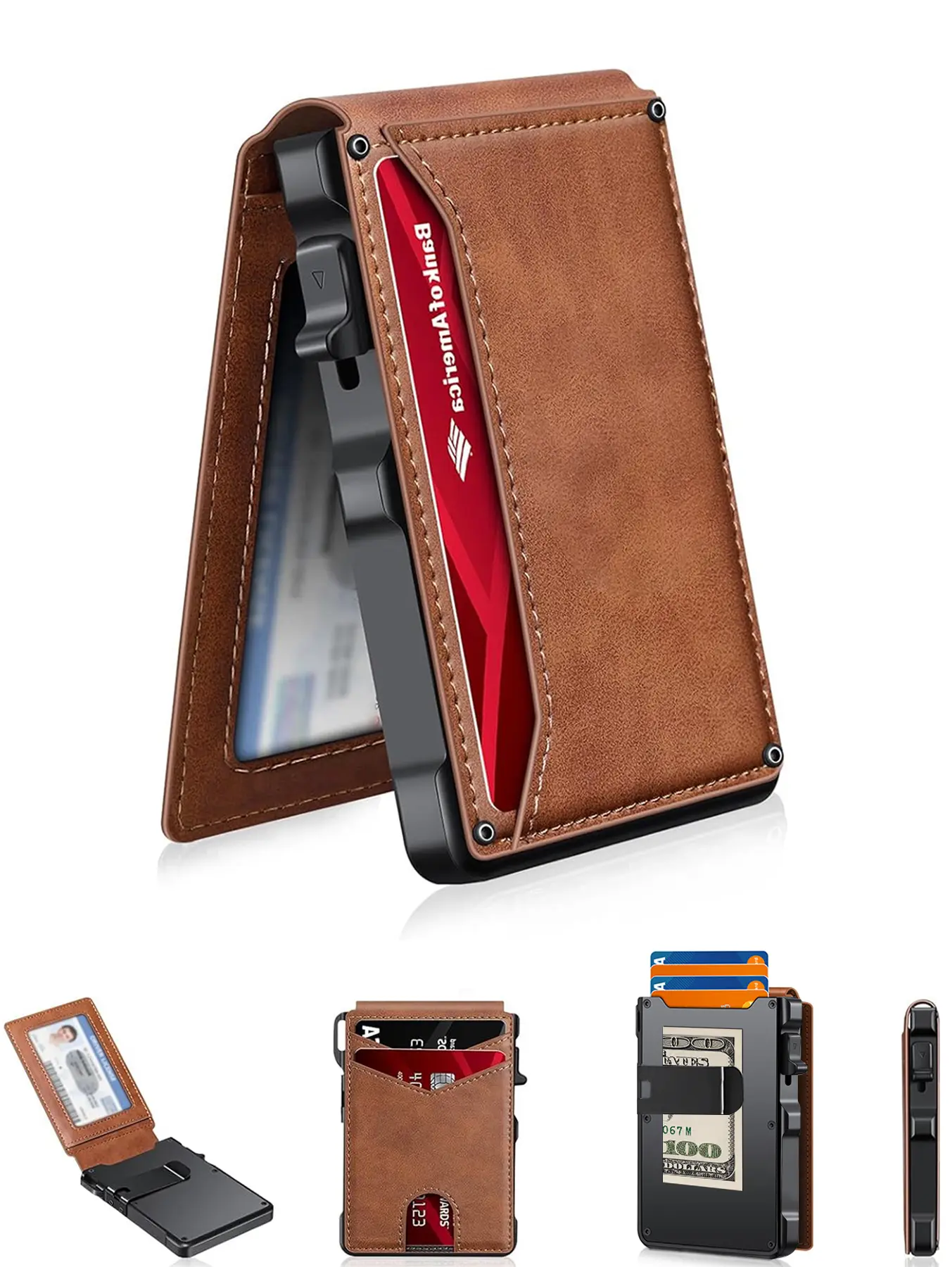 TacticalTide RFID Wallet for Men, Slim Minimalist Front Pocket Wallet with Money Clip, Lightweight EDC Card Holder TacticalTide RFID Wallet for Men, Slim Minimalist Front Pocket Wallet with Money Clip, Lightweight EDC Card Holder