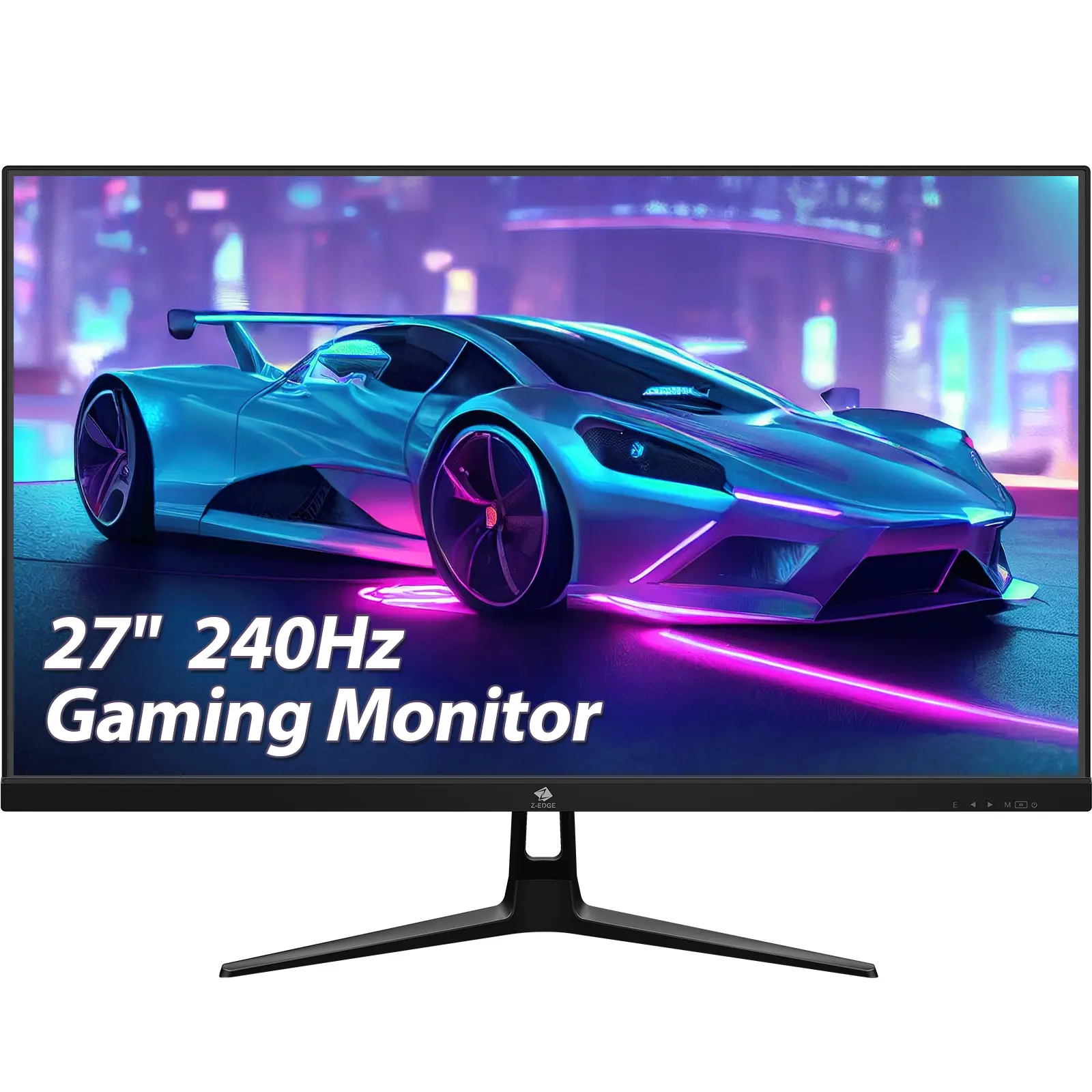 Z-EDGE 27" FHD 1920x1080 240Hz IPS Gaming Monitor - Frameless LED, 1ms Response Time, Blue Light Filter, Flicker Free, Ergonomic Design, VESA Mount, DP, Dual Monitor Workstation Compatible, Anti-Light Screen, Father's Day Gift