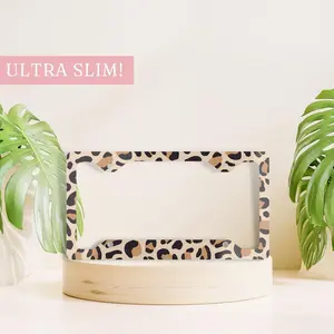 Cheetah Print License Plate Frame Metal, Cute License Plate Frame, Front License Plate, Leopard Print License Plate Frame