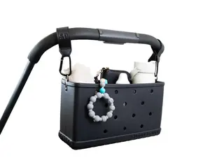 Stroll Pouch - Universal EVA Stroller Organizer | Customizable Like a Bogg Bag | Waterproof, Durable, Structured Caddy for Wagons, Double & Pet Strollers