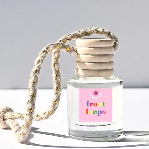 Fruit Loops Scented Car Freshener - Fruity Cereal Scented Car Air Freshner - Long Lasting & Eco-Friendly Car Diffuser Car Air Freshener
