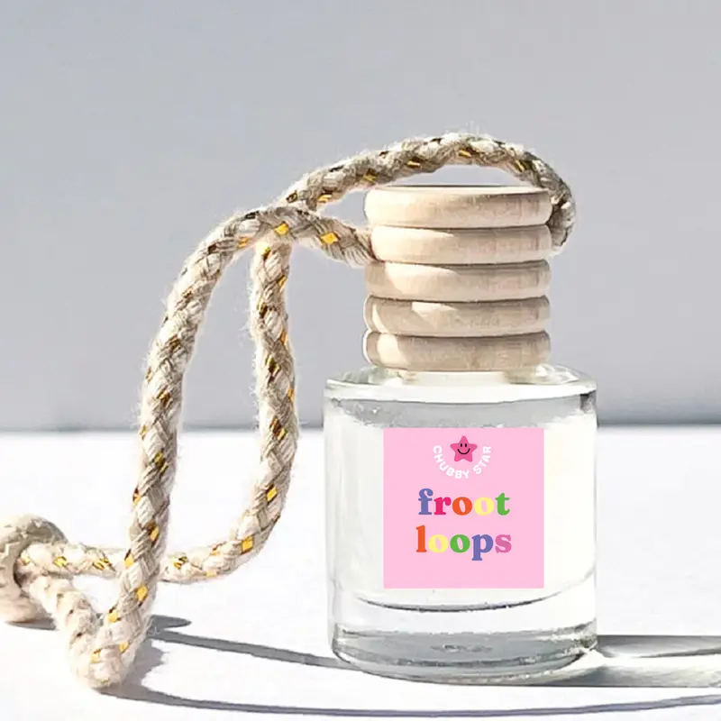Fruit Loops Scented Car Freshener - Fruity Cereal Scented Car Air Freshner - Long Lasting & Eco-Friendly Car Diffuser Car Air Freshener