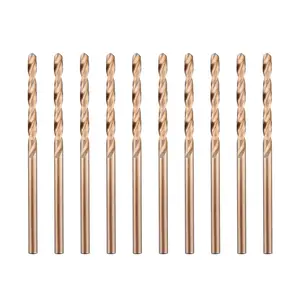 LU&MN 1/8" M35 Cobalt HSS Jobber Length Twist Drill Bit with Straight Shank for Cast Iron, Heat-Treated Steel, Stainless Steel & Other Hard Materials Tool Accessories Heavy Duty