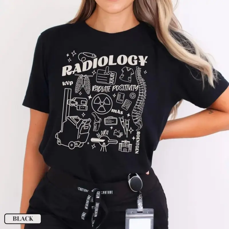 X-Ray Tech Shirt, Radiologic Technologist Tee, Rad Tech T-Shirt, Radiology Apparel, Medical Imaging Gift