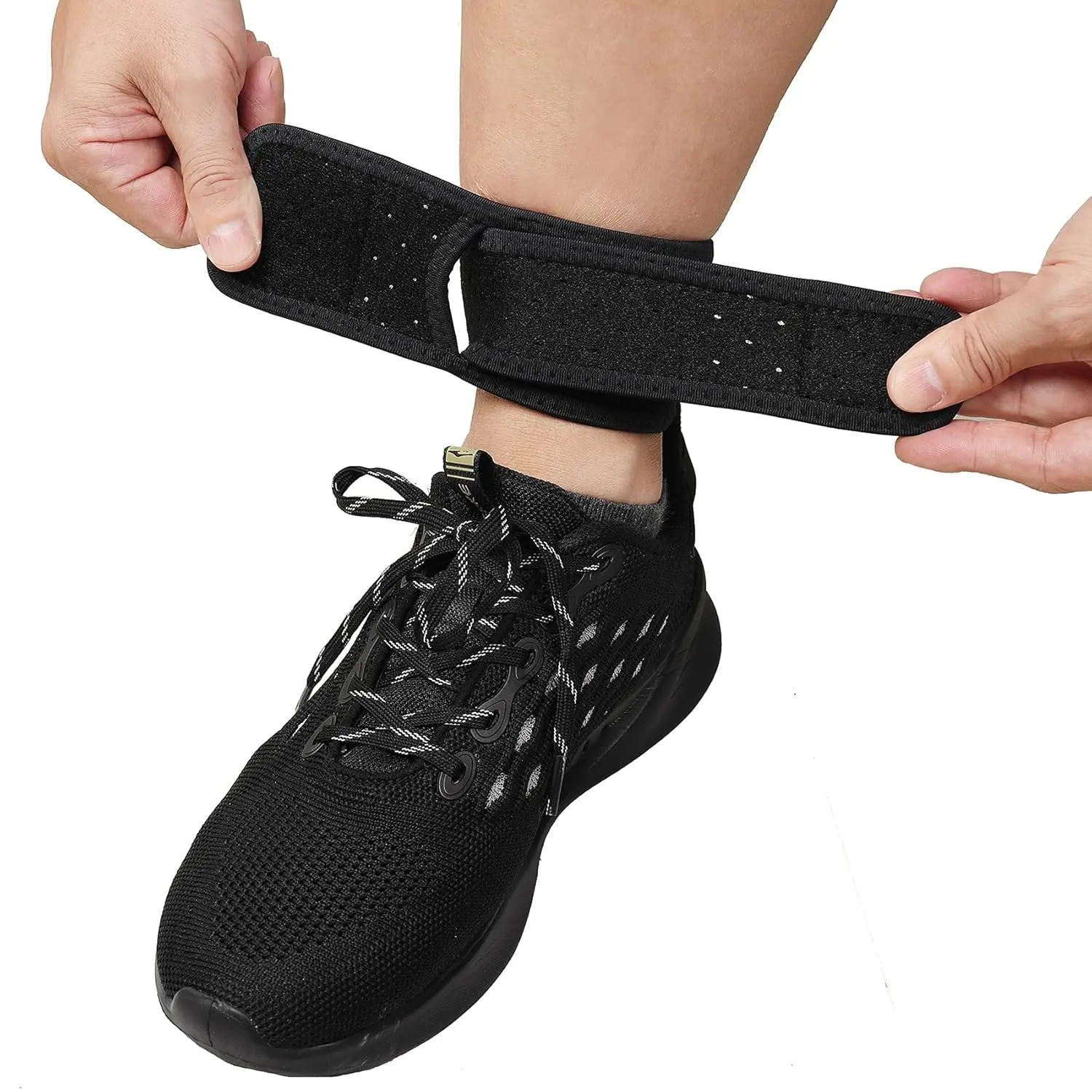 Sports Achilles Tendonitis Brace 1pcs Adjustable Achilles Strap| Breathable Ankle Brace for Men & WomenAchilles Pain, Running, Cycling, Hiking, Sports,One Size, Black