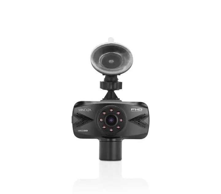 MNCD355X 2-Channel 1080P Dash Camera w/2.7" LCD & Interior Camera