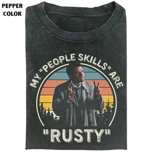 Vintage Supernatural Quote Shirt, Castiel My People Skills Are Rusty Graphic Tee, Retro TV Series T-Shirt, Gift for Men Women, Crew Neck T-shirt, Trending T-shirt