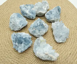 Raw Celestite Clusters from Madagascar - Calming And Emotional Clarity