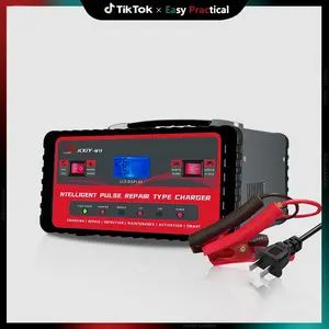 【DealsForYouDays】Car Battery Charger 12V 24V, Automatic Maintainer, Repair, Trickle Charger & Desulfator with Overcharge Protection, Auto Shutoff, 12Volt Battery Charger for Vehicle Motorcycle Boat Lead-acid Batteries