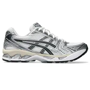 ASICS Gel-Kayano 14 White Graphite Grey Mens Unsiex Running Sneaker 1203A537-110 Athletic Sports Chunky Trainer Rond Closed Mesh Toe