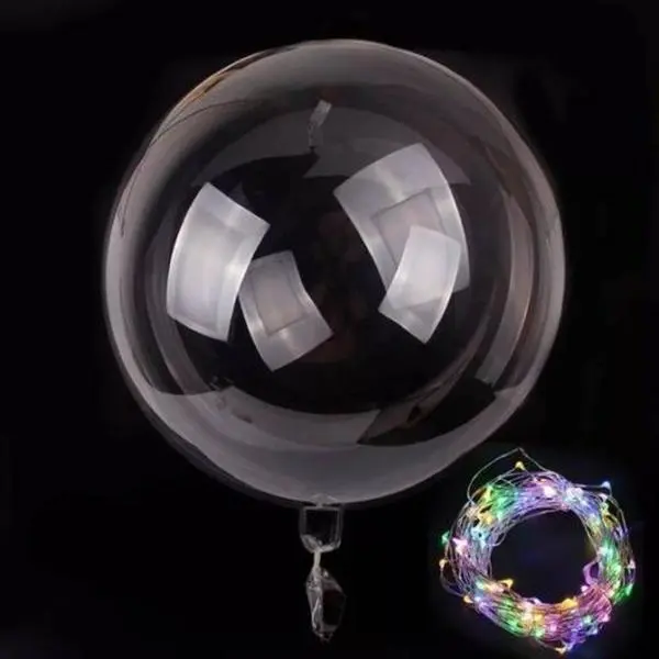 3-Pack New LED Balloons Light Up Valentines Christmas Wedding Birthday Party Transparent