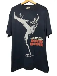 Rock × Vintage David Bowie Liquid Blue Unisex T-Shirt