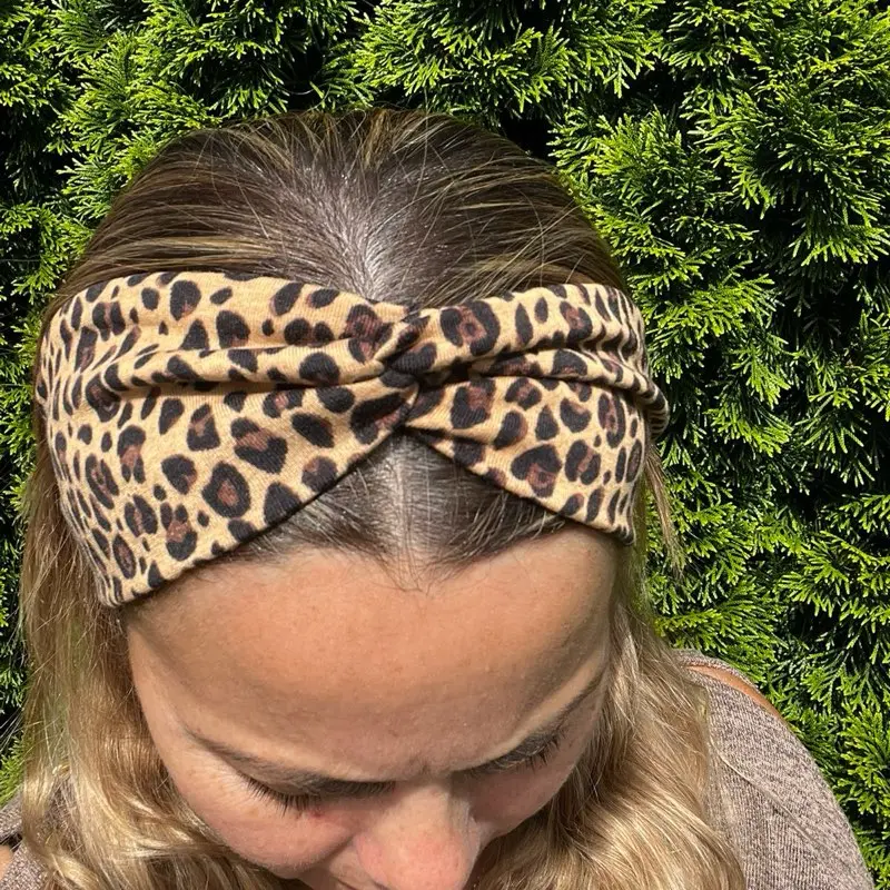 Leopard Knotted Headband