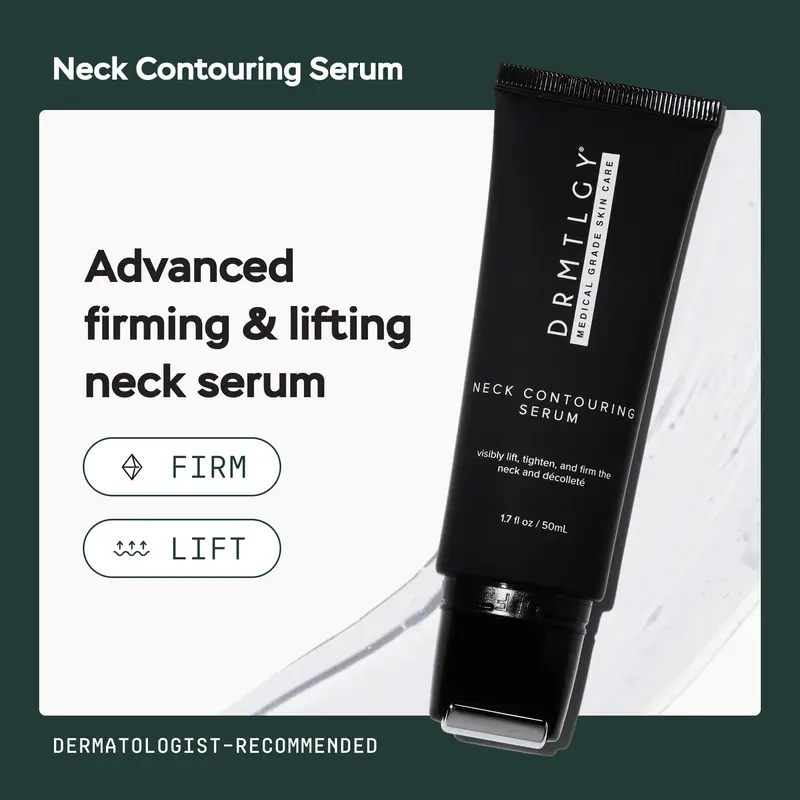 DRMTLGY Neck Contouring Serum 1.7 fl oz with Cooling Roller Applicator