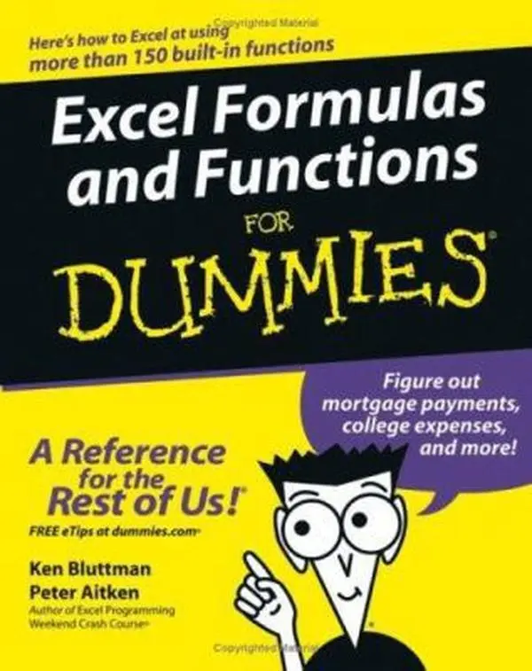 USED Book - Excel Formulas and Functions For Dummies by Ken Bluttman (Paperback) - english